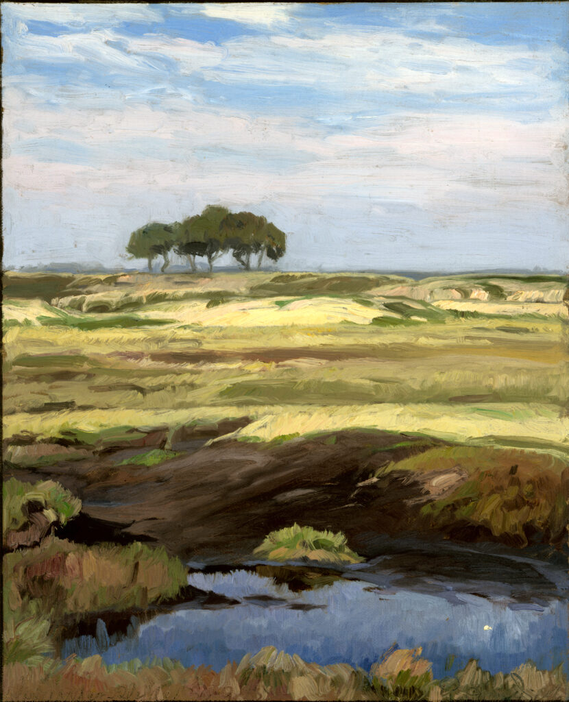 Das Ölgemälde von Richard tom Dieck zeigt die Alexanderheide in Oldenburg, © Stadtmuseum Oldenburg