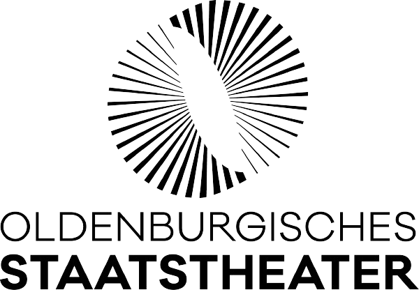 Logo des Oldenburgischen Staatstheaters mit stilisiertem O und Schriftzug