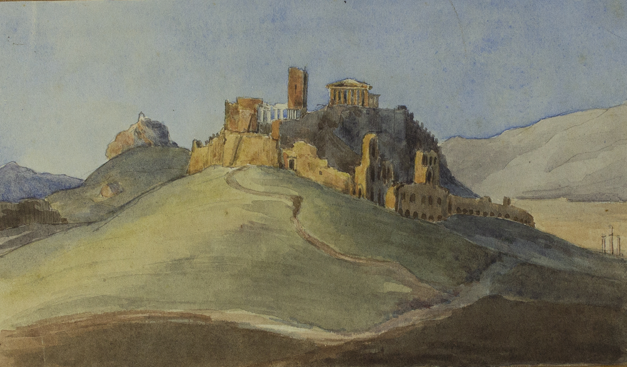 Skizzenbuch Dalwigk, Akropolis © Stadtmuseum Oldenburg Skizzenbuch Dalwigk, Akropolis © Stadtmuseum Oldenburg