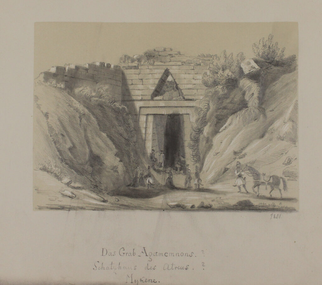 Skizzenbuch Dalwigk, Das Grab des Agamemnon © Stadtmuseum Oldenburg Skizzenbuch Dalwigk, Das Grab des Agamemnon © Stadtmuseum Oldenburg