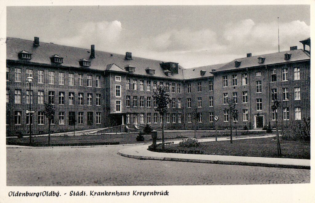 Ansichtskarte des städtischen Krankenhauses in Kreyenbrück, © Stadtmuseum Oldenburg