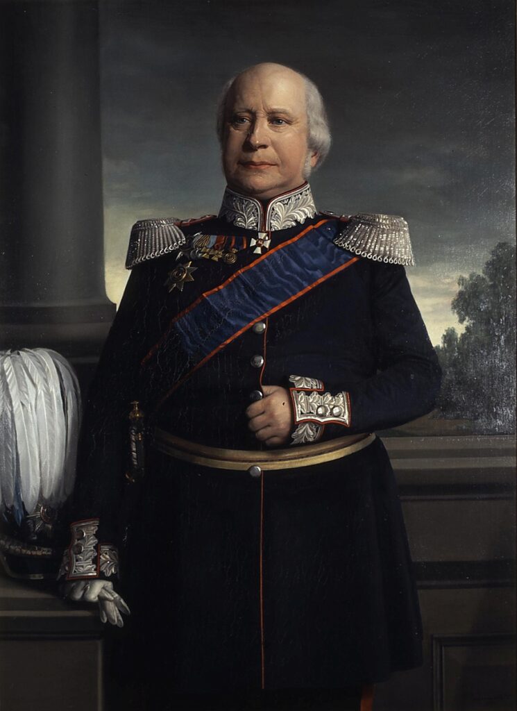 Abb. 4 Paul Friedrich August Gemälde eines älteren Mannes mit Halbglatze und prunkvoller Militär-Uniform, © Stadtmuseum Oldenburg