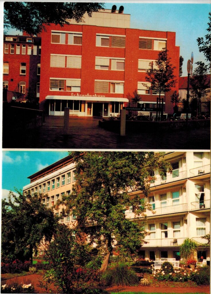 Grußkarte mit Ansichten des Evangelischen Krankenhauses, © Stadtmuseum Oldenburg.
