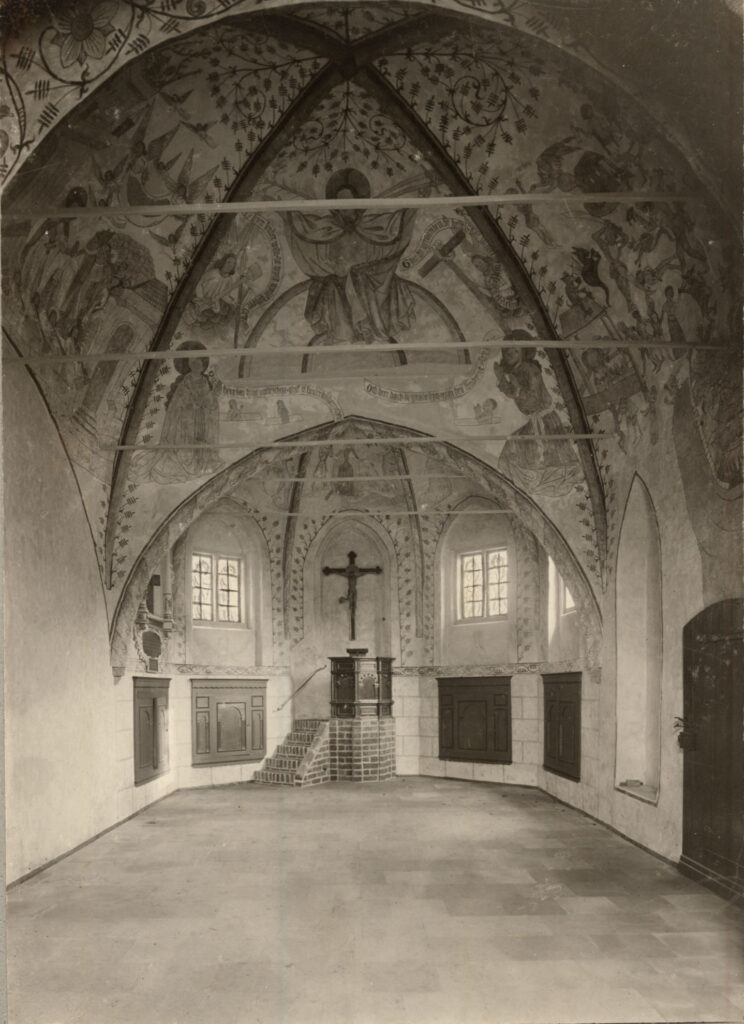 Das Chorgewölbe der Gertrudenkapelle, circa 1910, © Stadtmuseum Oldenburg Das Chorgewölbe der Gertrudenkapelle, circa 1910, © Stadtmuseum Oldenburg