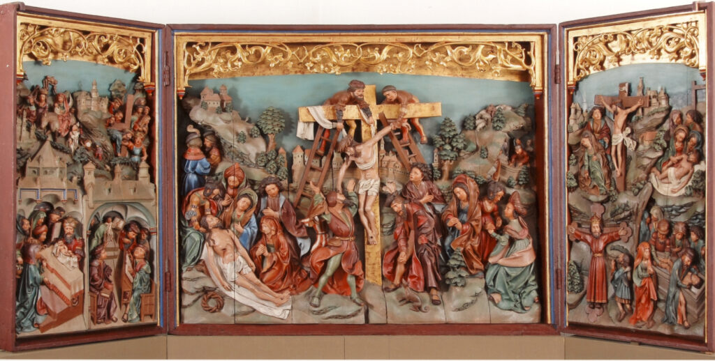 Abb. 2 Flügelaltar aus der Bildhauerwerkstatt des sogenannten „Meisters von Osnabrück“, 1520-1525, Eiche.