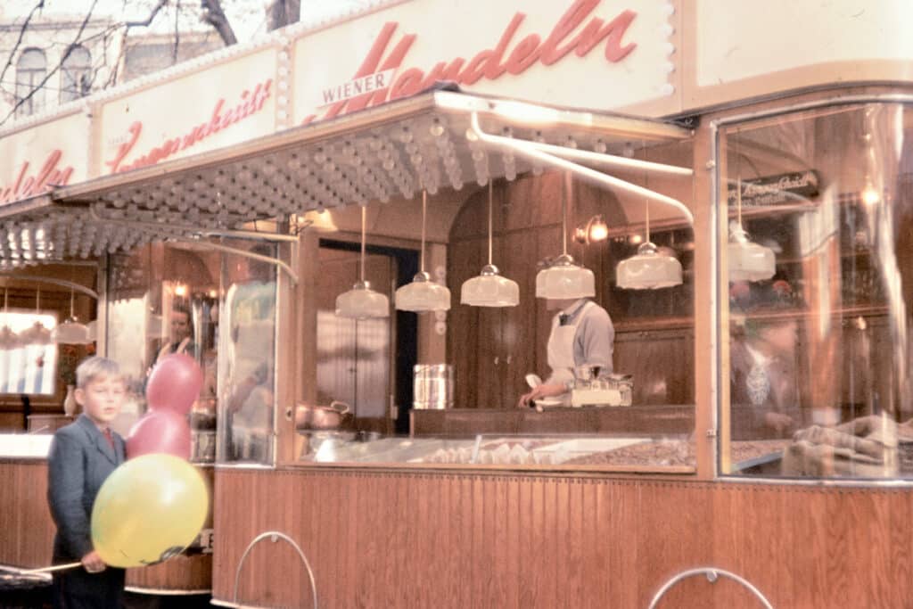 Süßigkeiten, um 1958.
