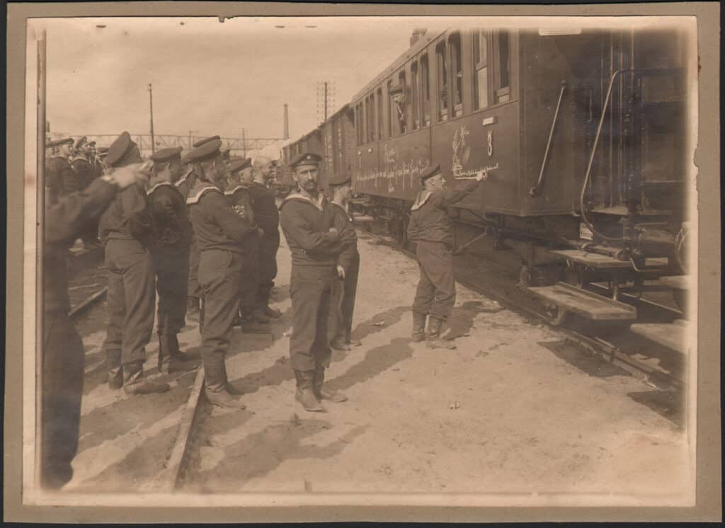 Auf dem Bahnhof Oldenburg.