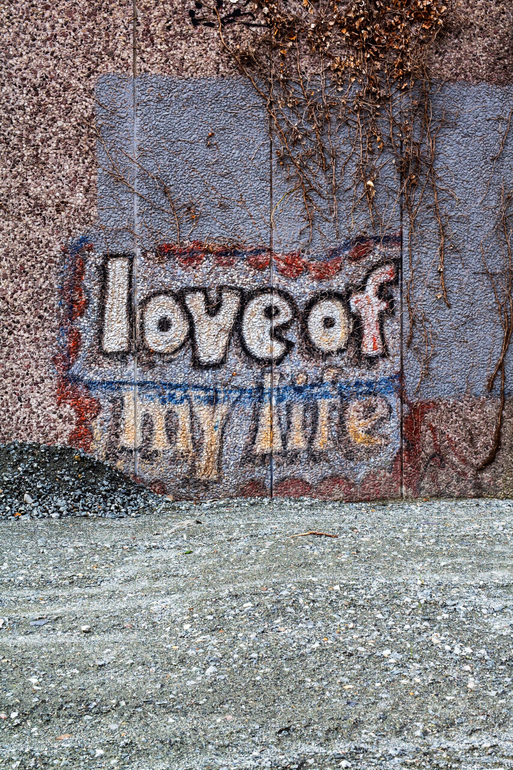 Das love of my life Graffito um 2021