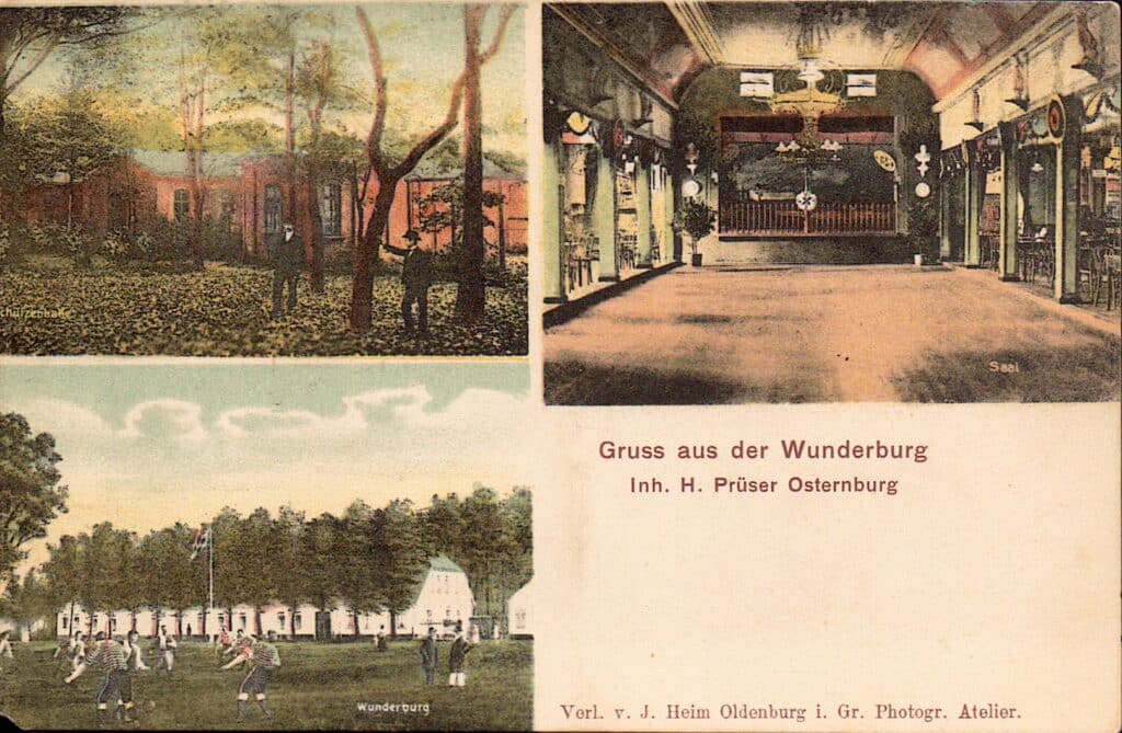 Abb. 1 PK14488 Sammlung Ernstsen Wunderburg In Osternburg Ansichtskarte "Gruss aus der Wunderburg", undatiert.