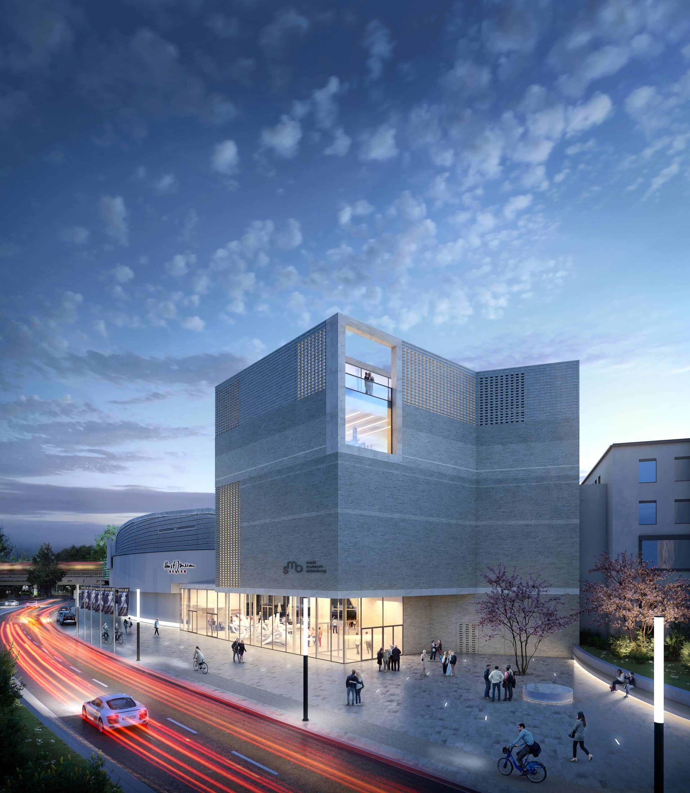 Visualisierung Neubau SMO © Architektur Gruppe GME und jes architekten, Rendering bloomimages
